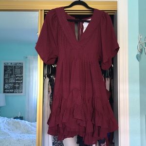 For Good Wine Red Dress